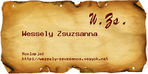 Wessely Zsuzsanna névjegykártya